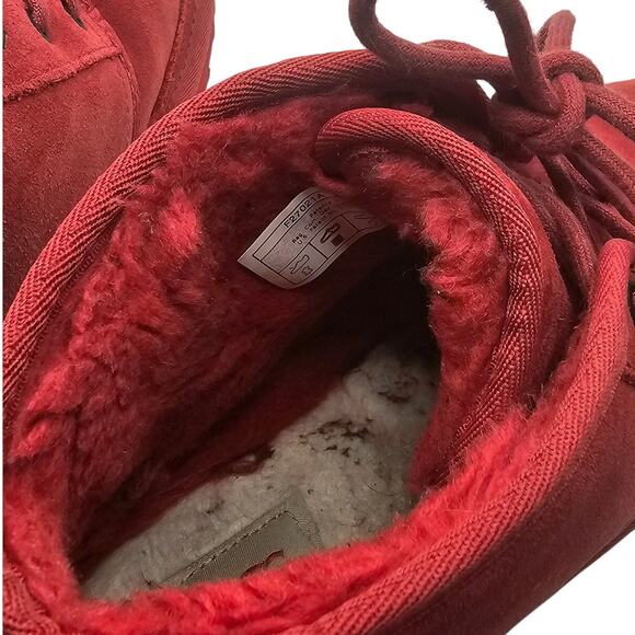 UGG Mens Red Neumel Suede Heritage Chukka Classic Boots - Picture 9 of 12